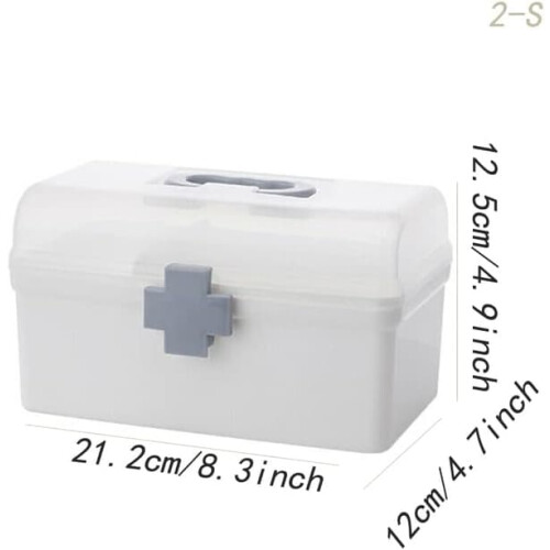 Medicine Box First Aid Emergency Storage Container with Lid 1