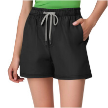 Schnelltrocknende Badeshorts mit Mesh-Futter und elastischem Bund