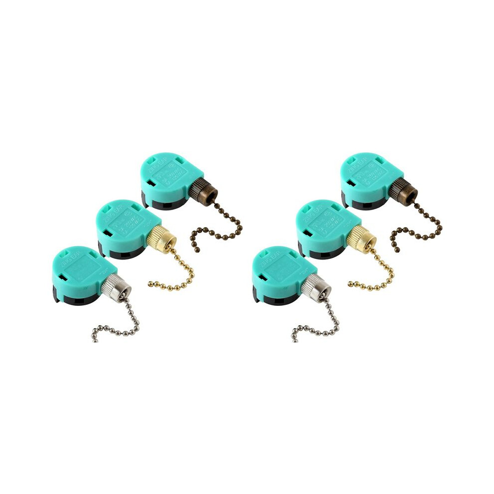6Pcs Ze-268S6 Ceiling Fan 3 Speed 4 Wire For Ceiling Fans And Wall Lights Pull Chain Replacement Bronze 6032695516058