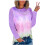 Top da donna a maniche lunghe con scollo rotondo e stampa floreale. 1