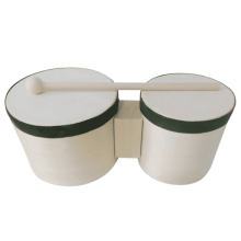 DESIGNICE Bongos Ensemble de tambour pour tout-petits 2 pièces