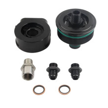Engine Oil Cooling Oil Cake Oil Radiator Adapter Engine Oil Cooler Adaptor for F20 F30 116 118 316 AN8 Fitting