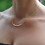 Dames choker ketting met parelhanger 1
