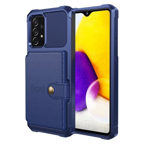 Συμβατό με Samsung Galaxy A33 5G - Επαγγελματική θήκη με θήκη κάρτας σε κόκκινο χρώμα 1