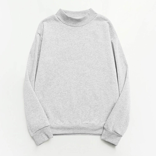 Dame sweatshirt med rund hals, efterår, afslappet, løs pasform, lang