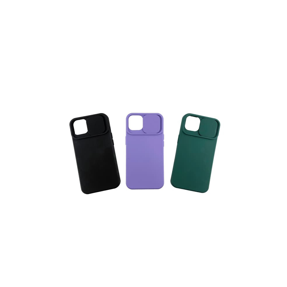 Iphone 13 Mini Silicone Case With Camera Cover Black 940684241446