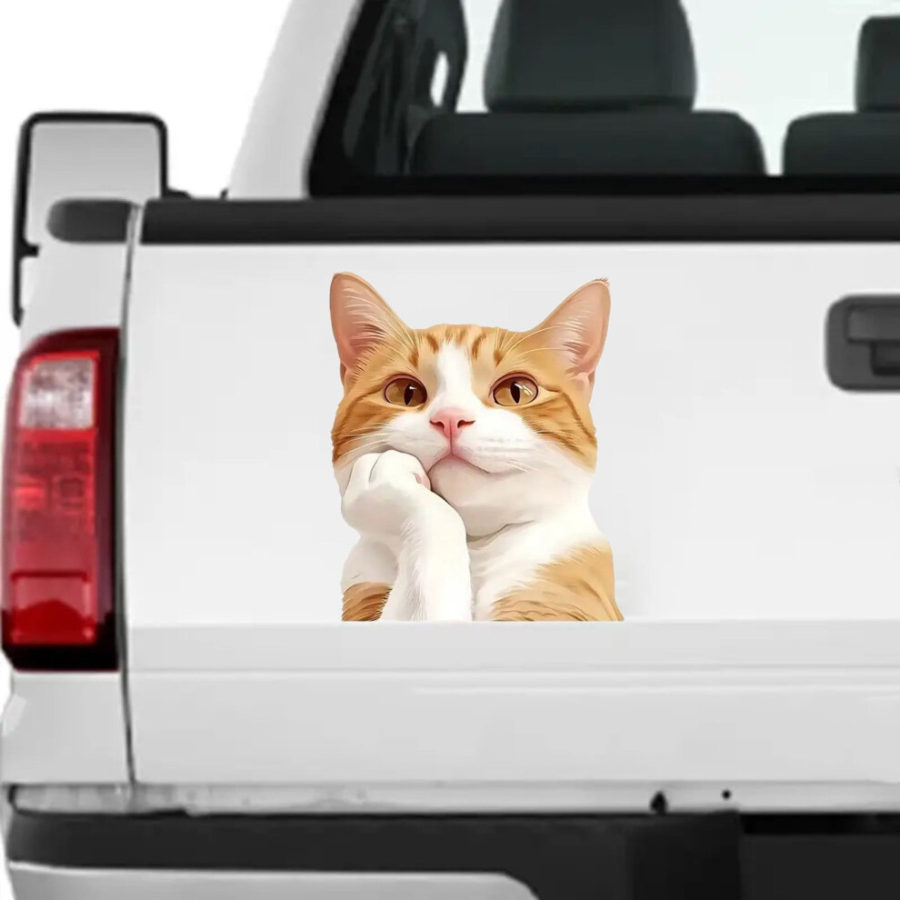 Car Decals For Vehicle Windows Decorative Scratch Orange 9023022910233