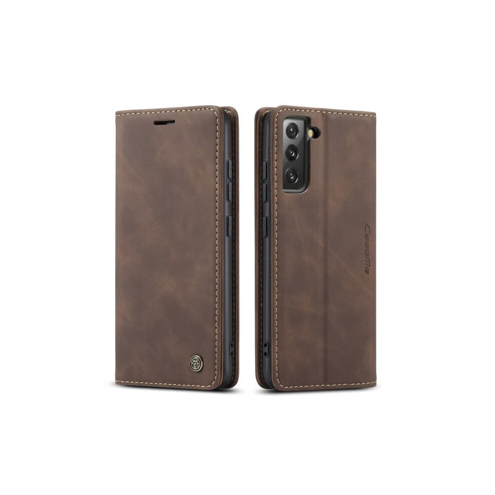 Caseme Wallet Case For Samsung Galaxy S22 Coffee Dark Brown 940684241293