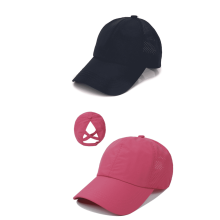 Női baseball sapka, egyszínű, teherautós, hálós, lófarok, napsütéses mintával