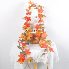 Fall leaf garland artificial maple vines 6 feet