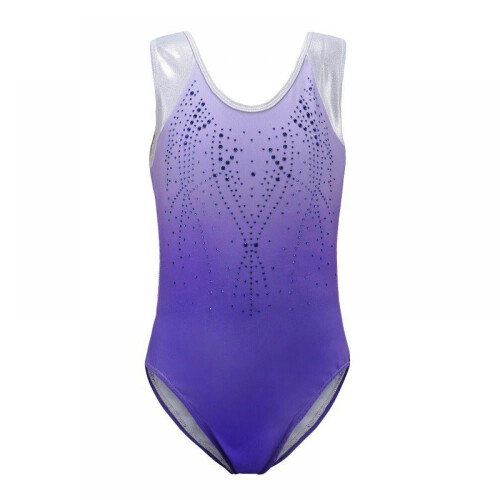 Collant feminino para ginástica e dança, modelo regata sem mangas
