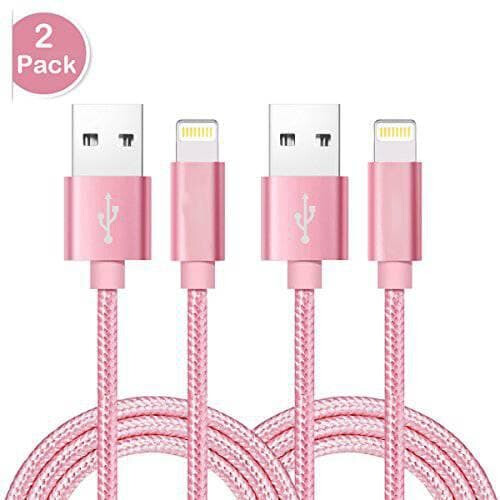 2 unidades de alta qualidade 2m compatíveis com iPhone dourado 1