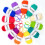 Acrylic yarn spools multicolor 12 pcs 26 m each 1