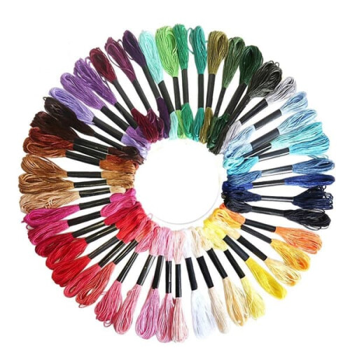 Embroidery Floss Mouline Thread Multicolor 50-Pack