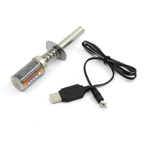 RC Nitro Glow Plug Starter 1.2V 1800mAh Rechargeable