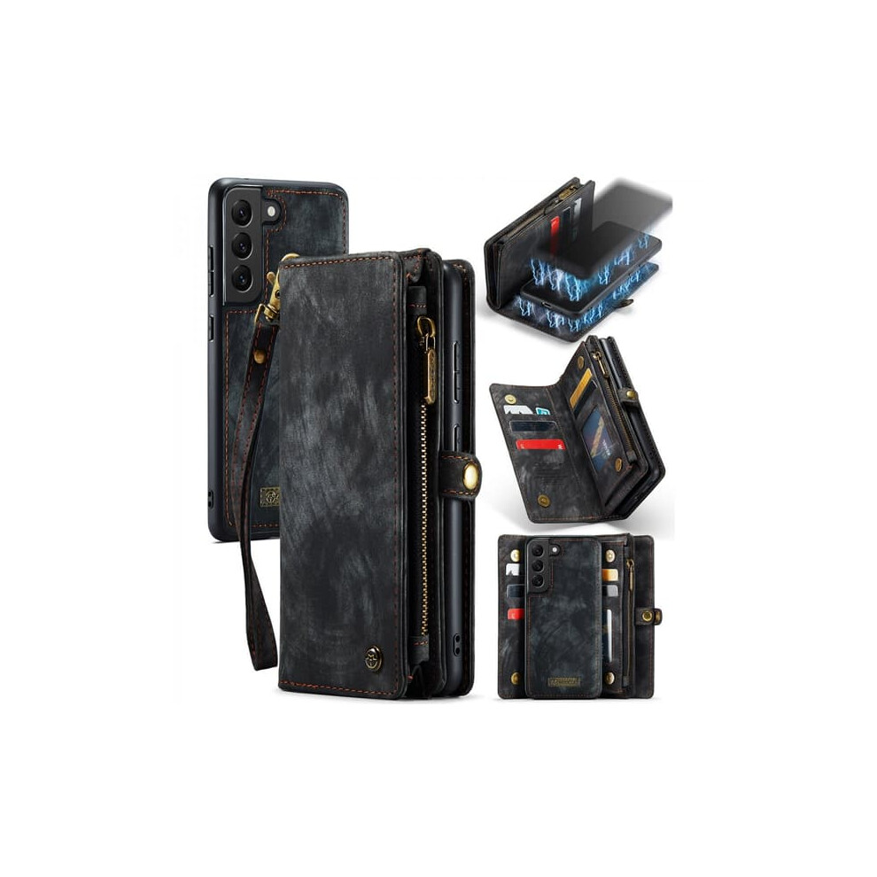 Caseme Wallet Case For Galaxy S22 2-Slot Black 940684243662