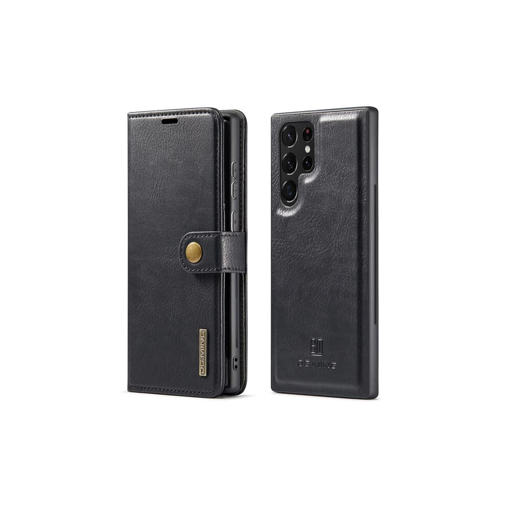 Dg.ming Magnetic Wallet For Samsung Galaxy S22 Ultra Black 940684244294