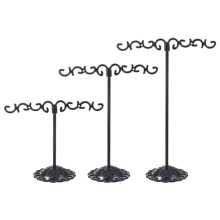 Earring Holder Metal Stand 3pcs Jewelry Display Organizer