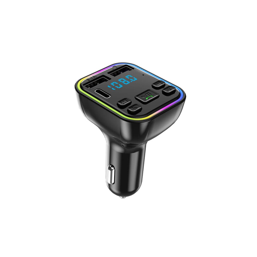 Bluetooth 5.3 Fm Transmitter For Car With Dual Mics And 48W 940684256464