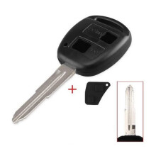 Toyota car key with 2-button keypad and right blade black