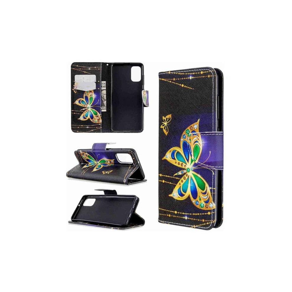 Wallet Case For Samsung Galaxy A41 Butterfly Gold 940684257645