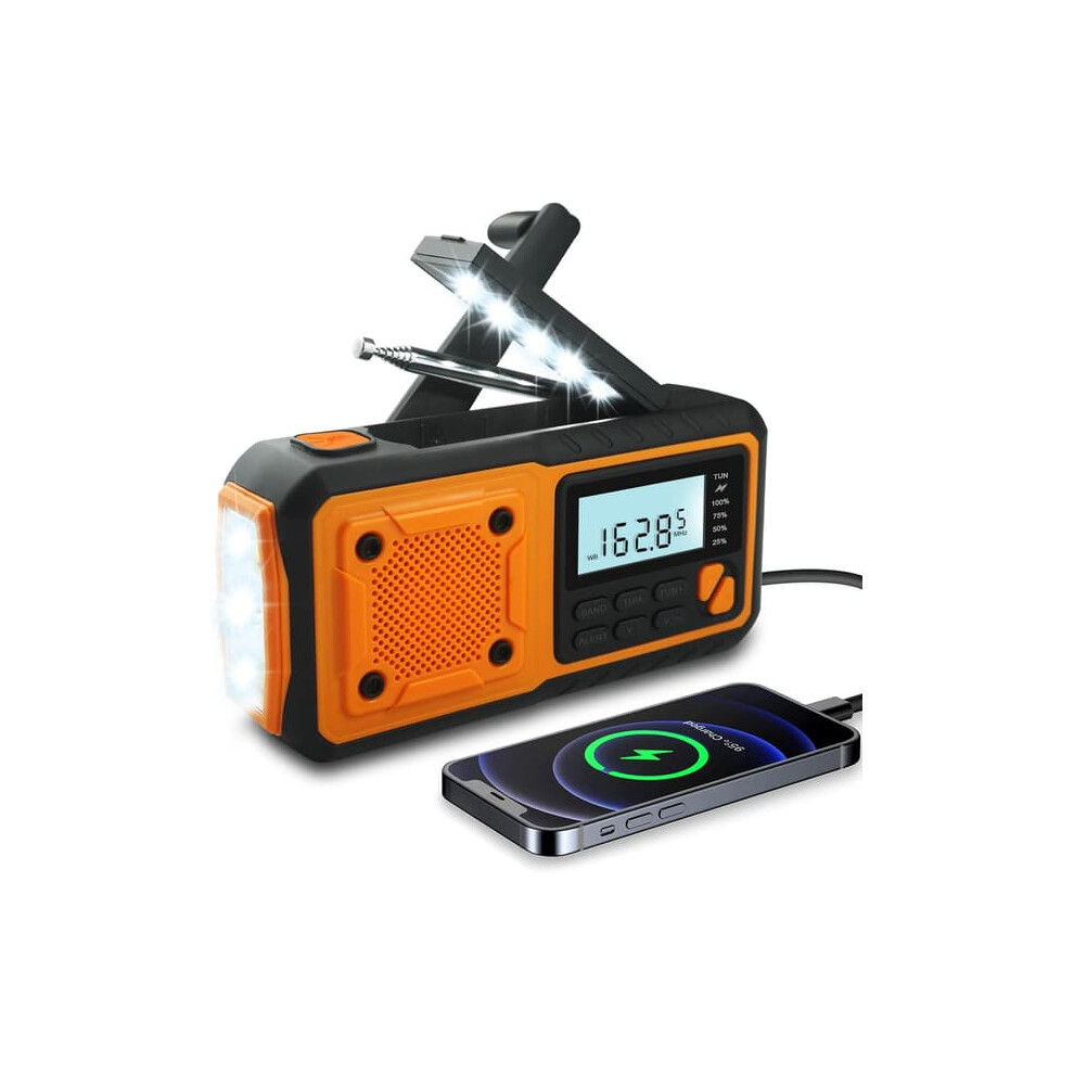 Crank Radio With Solar Powerbank 4000Mah Am/Fm/Wb/Noaa 940684262540