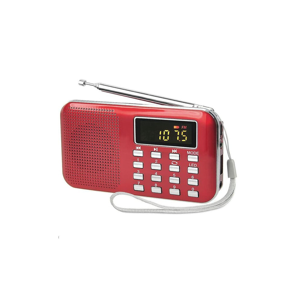 Portable Fm Am Radio With Mp3 Player Usb Tf Slot Flashlight 940684258031