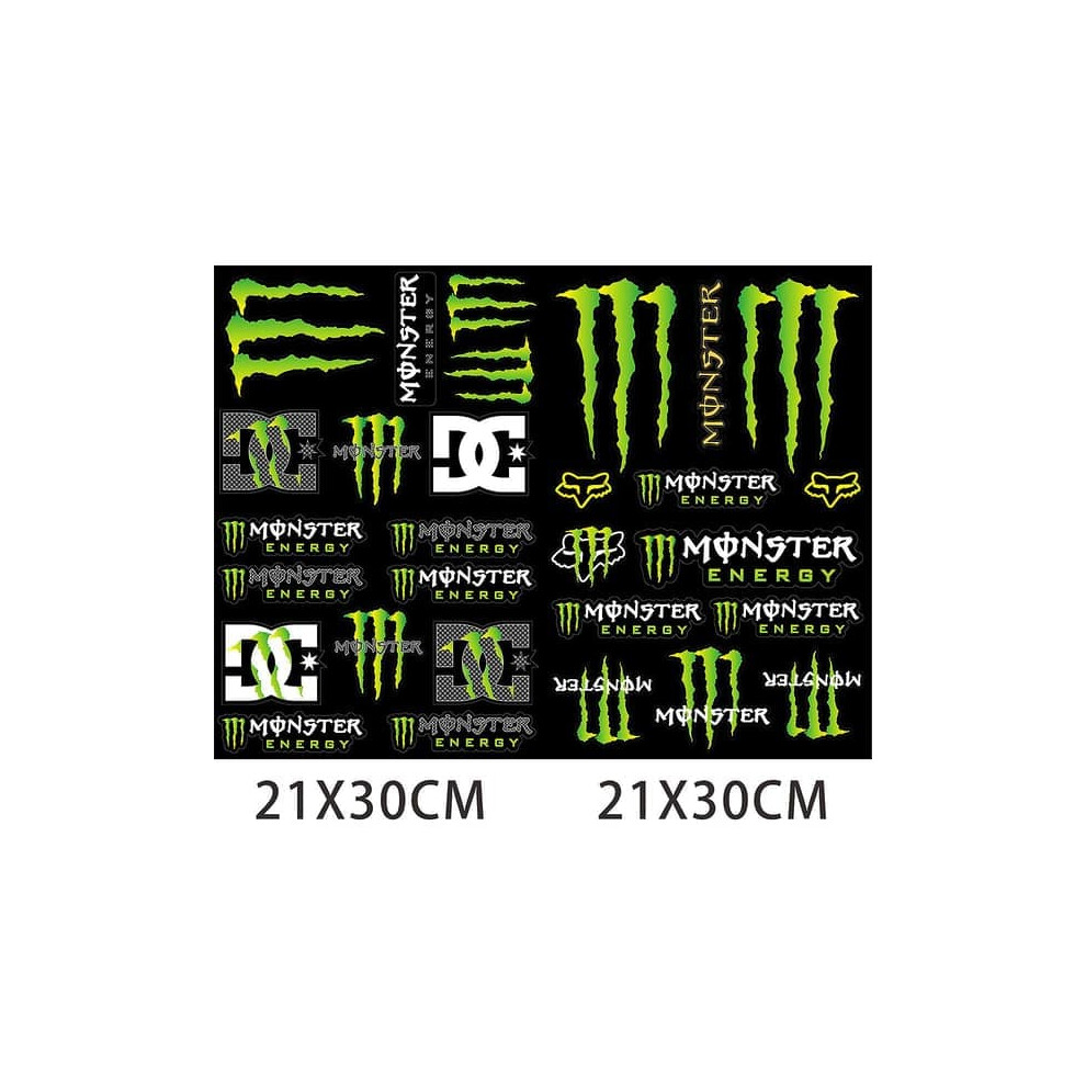 Motorcycle Racing Sticker Monster Energy Decal 940684256587
