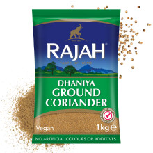 Rajah Spices Dhaniya Ground Coriander | Coriander Powder | Ada | Adarak | ADU | Adaraka | Adrak | (1kg)