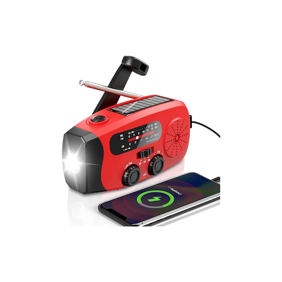 Emergency Radio With Crank Am Fm Noaa 7400Mah Light 940684257911