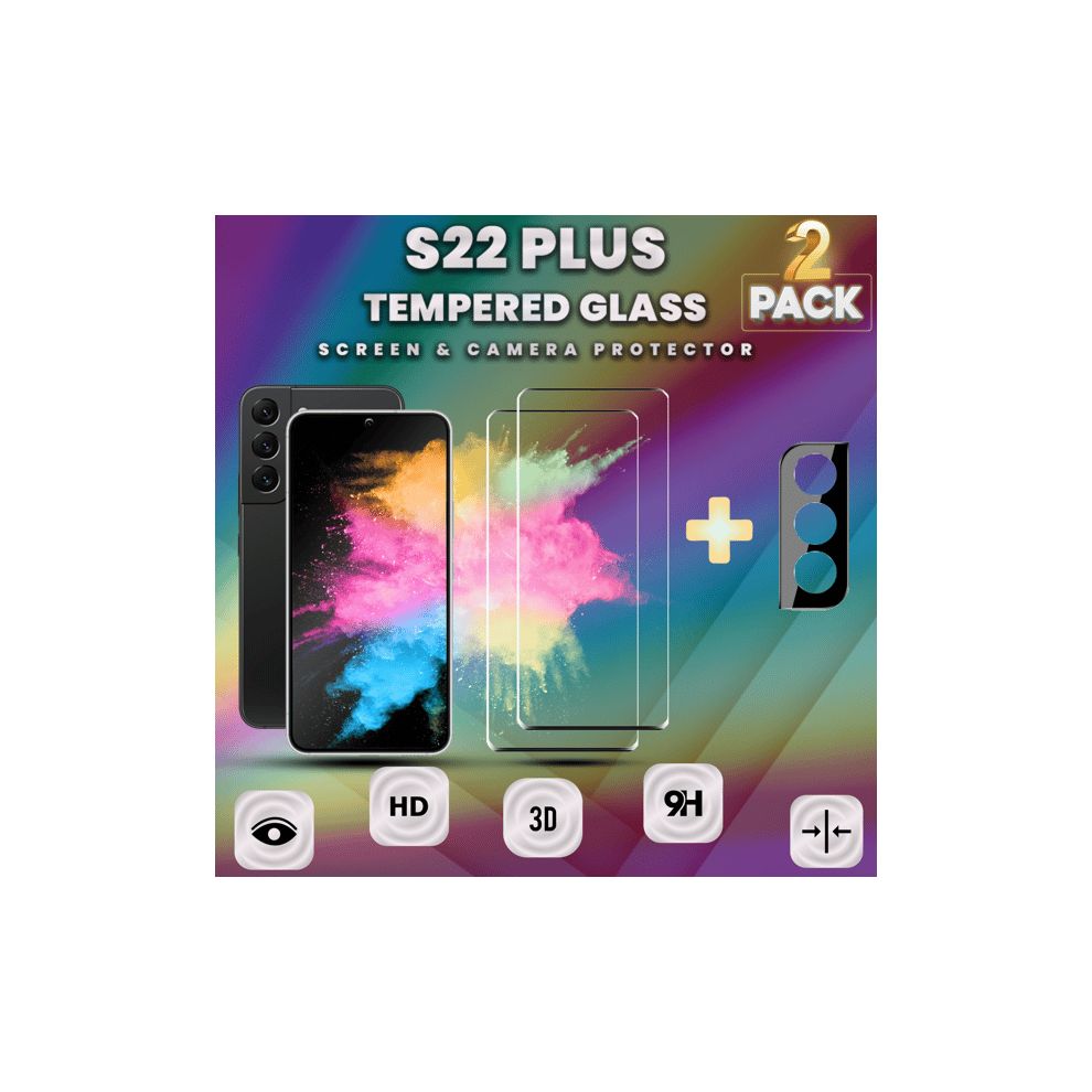 Samsung S22 Plus Screen Protector And Lens Protector 9H 940684245772