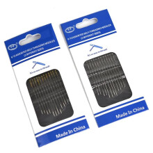 Sewing Needle with Smart Eye 12 pcs Silver