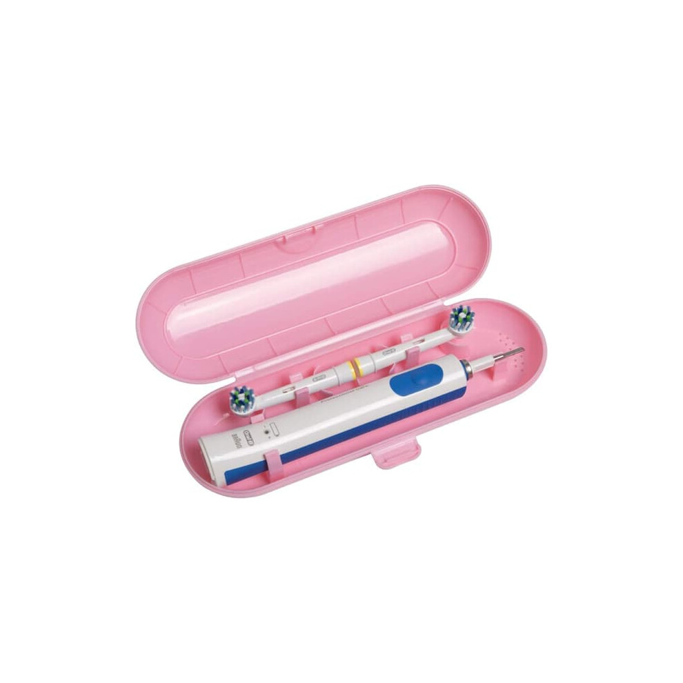 Electric Toothbrush Travel Case Pink for Oral-B and Sonicare