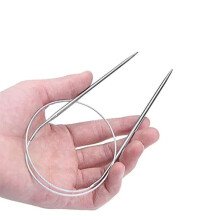 Knitting Circular Needles Silver 65cm 11 pcs