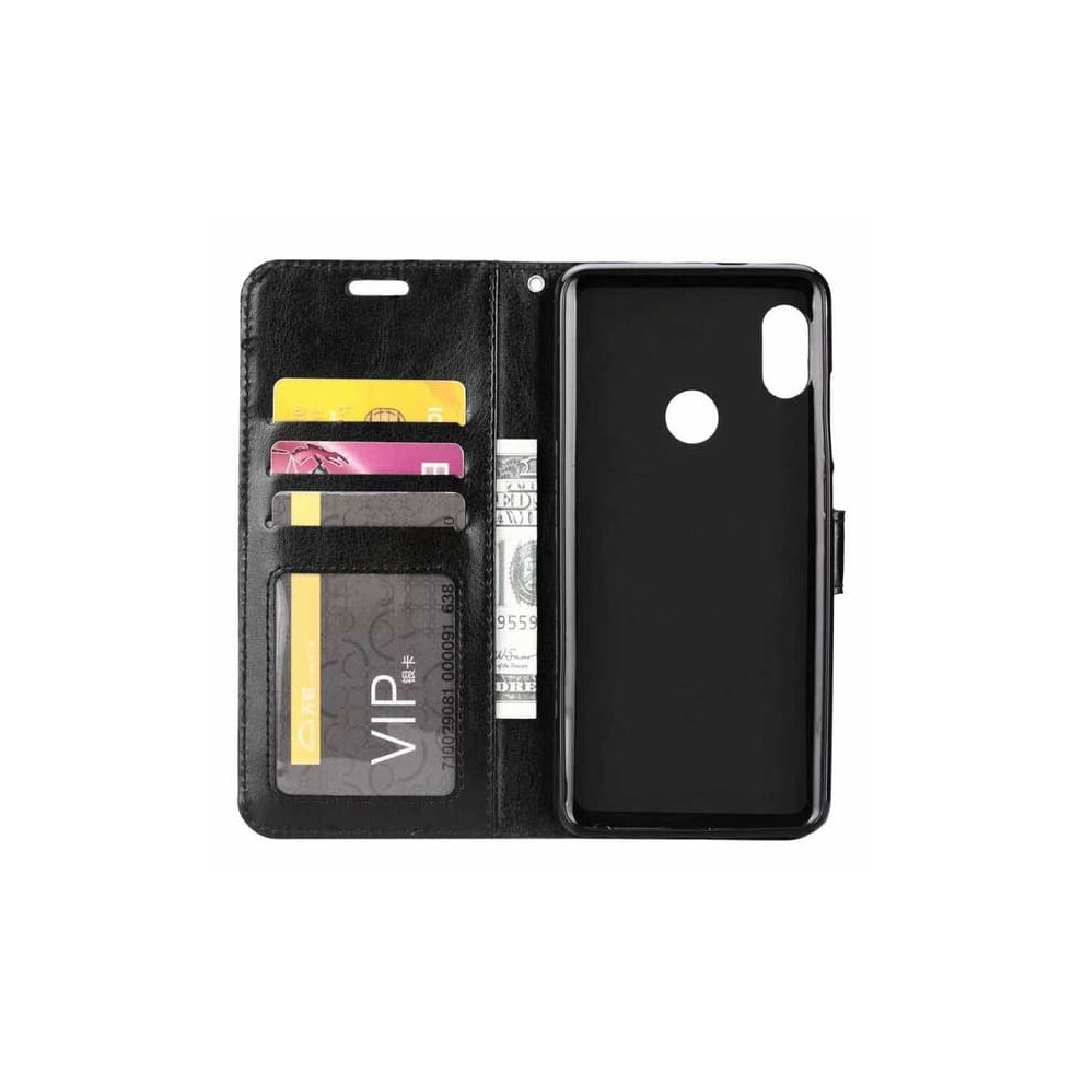 Huawei P Smart 2019 Wallet Case Pu Leather Black 940684257331