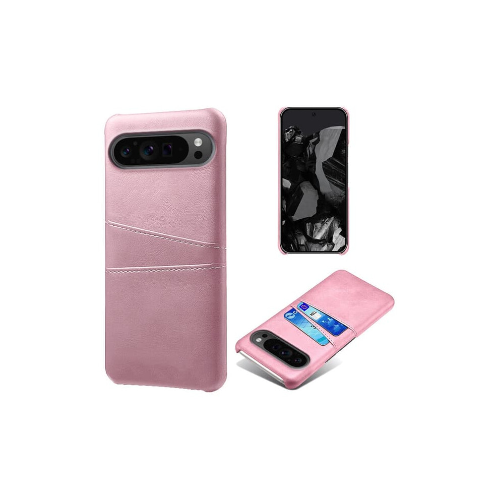 Skalo Pixel 9 Pro Xl Pu Leather Case With Card Holder Rose 940684257782