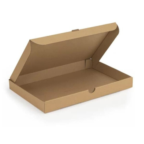 Flat cardboard box chestnut 46x36x5 cm single corrugated