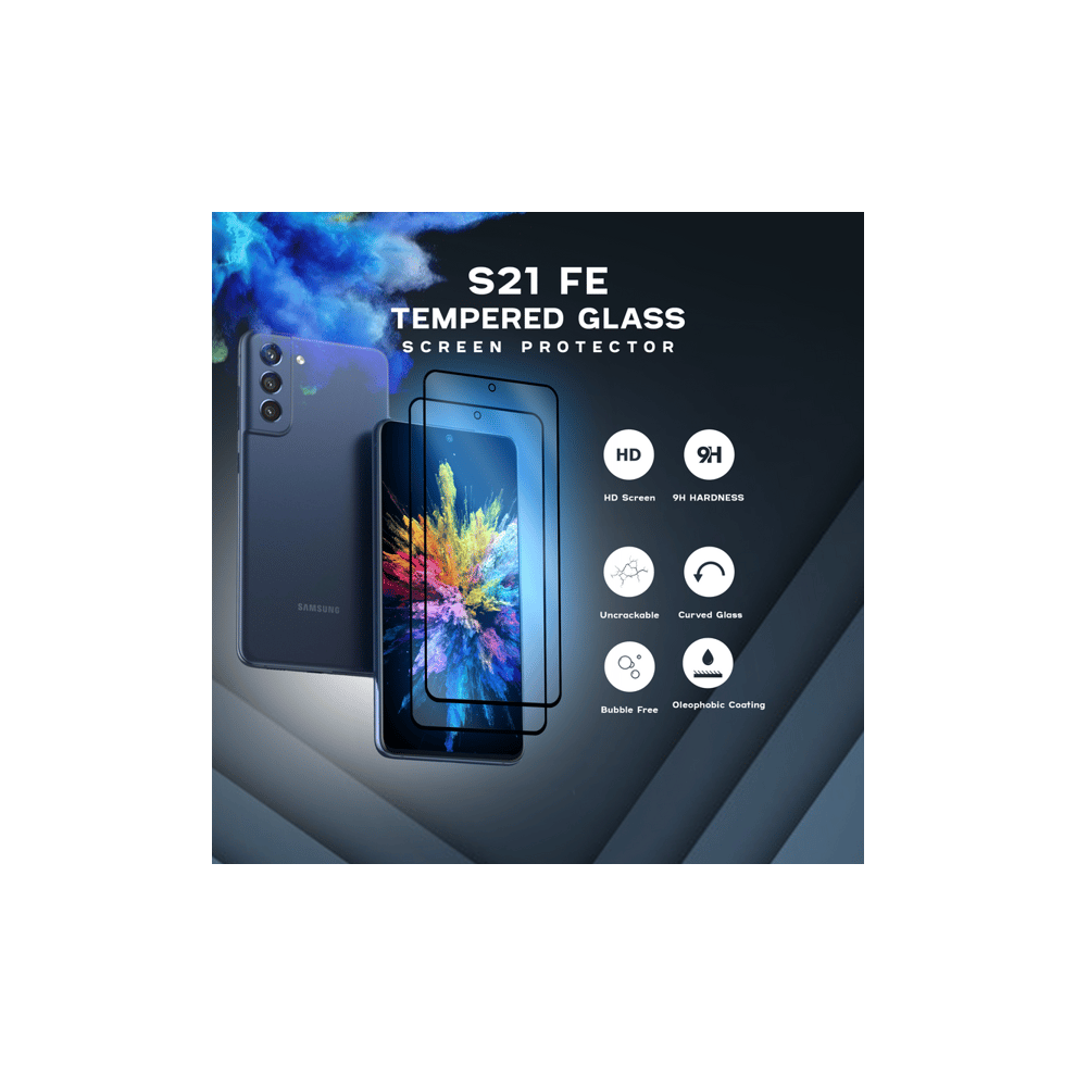 Tempered Glass For Samsung S21 Fe 9H 2-Pack 940684247004