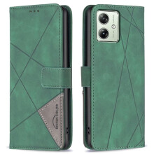 Motorola Moto G54 5G wallet case green embossed