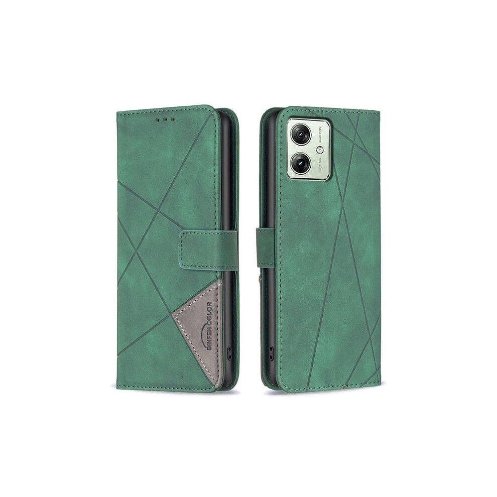 Motorola Moto G54 5G Wallet Case Embossed Green 940684266456