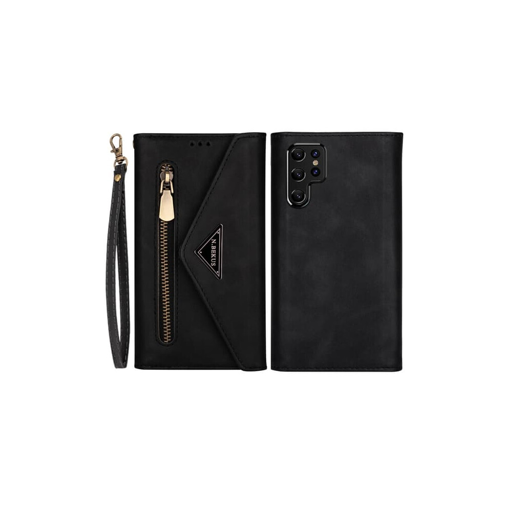 Wallet Case For Samsung Galaxy S22 Ultra Black 940684241644