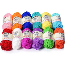 Acrylic knitting and crochet yarn spools 12-pack 26 m