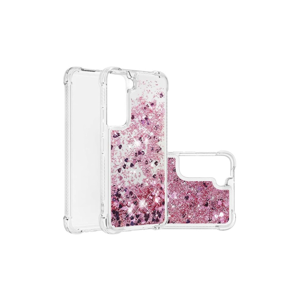 Rose Glitter Tpu Case For Samsung Galaxy S22 Gold 940684241408