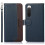 Khazneh wallet case for Sony Xperia 10 V blue brown 1
