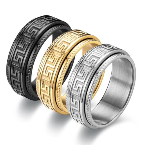 Elegante anillo con diseño de plata9 2