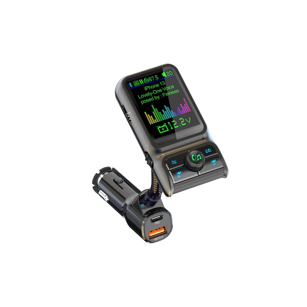 Car Fm Transmitter With 1.8-Inch Color Screen, Pd20w/Qc3.0 940684254941