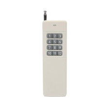 RF Remote Control Transmitter 433 MHz 3000m Range 12-Channel