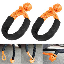 Soft Shackle Rope Synthetic Tow Strap 2 pcs 1/2" x 22"