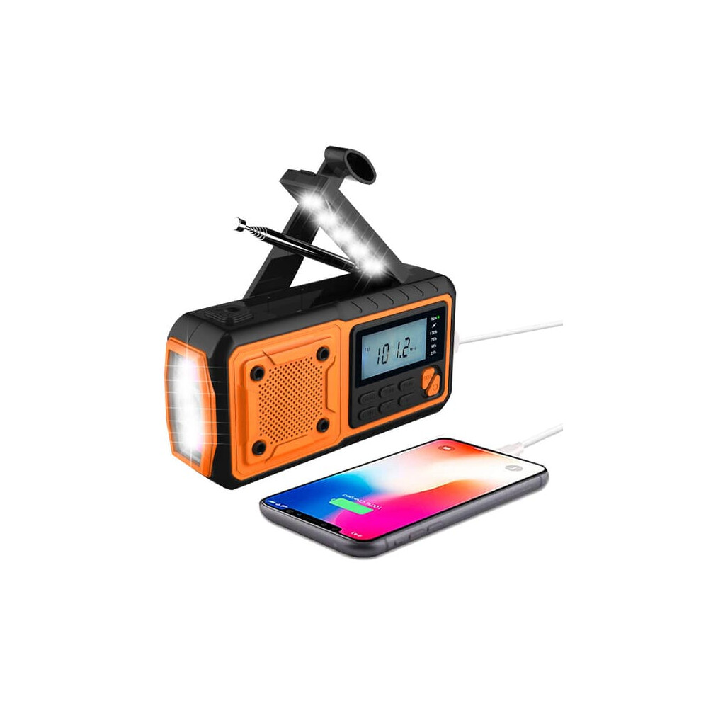 Emergency Radio With Solar Crank And 4000Mah Power Bank 940684259670