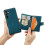 Cartera de piel con cierre magnético para Galaxy S24 (Rojo) 4